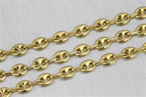 vintage gucci chain|gucci puffed mariner chain link.